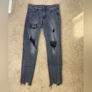 American Eagle skinny black jeans ,size 29~30